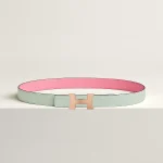 Mini Constance belt buckle & Reversible leather strap 24 mm